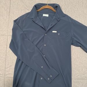 Columbia Activewear Hiking Shirt SM, Navy